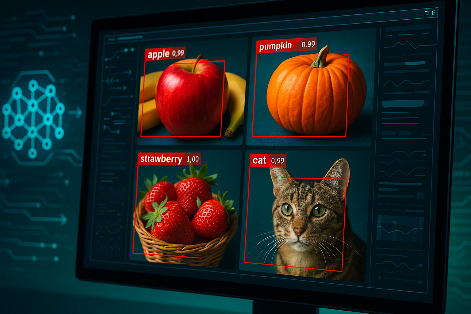 AI 圖像辨識軟件分析物件